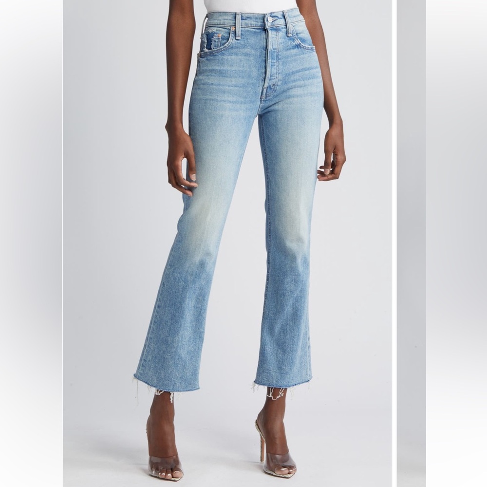 MOTHER The Tripper High Waist Flare Jeans size 29 Denim crop